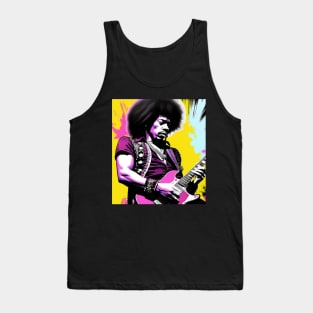 Bass Guitar Player Rock n Roll Retro Vintage Music Tank Top